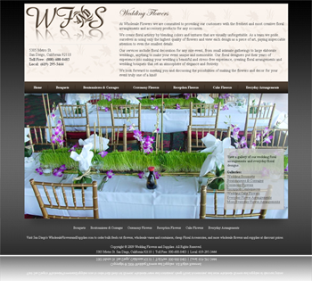 Wholesale Flowers and Supplies Wedding Site