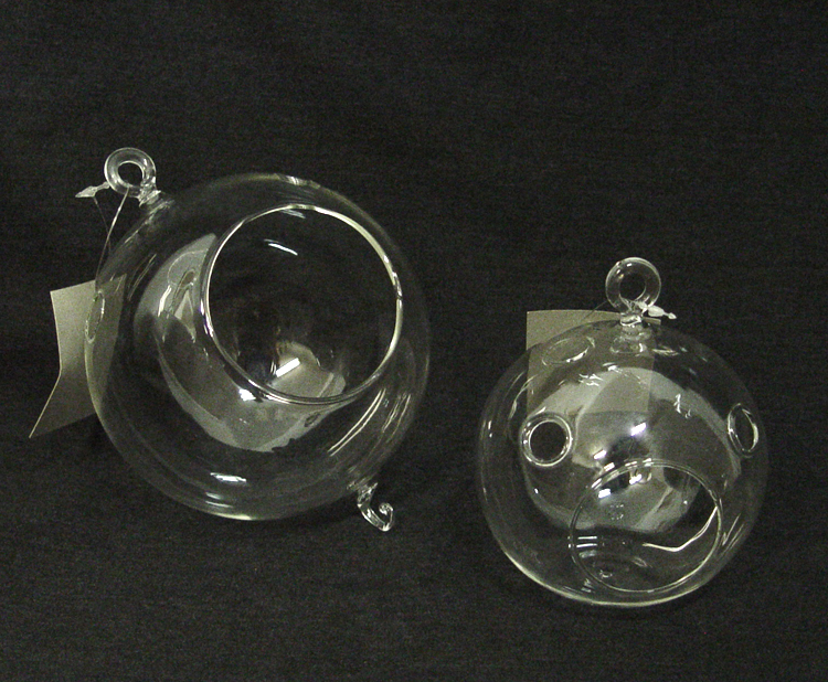 Hanging Glass Globe Vases